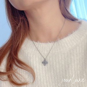 flower zirconia necklace #N1008