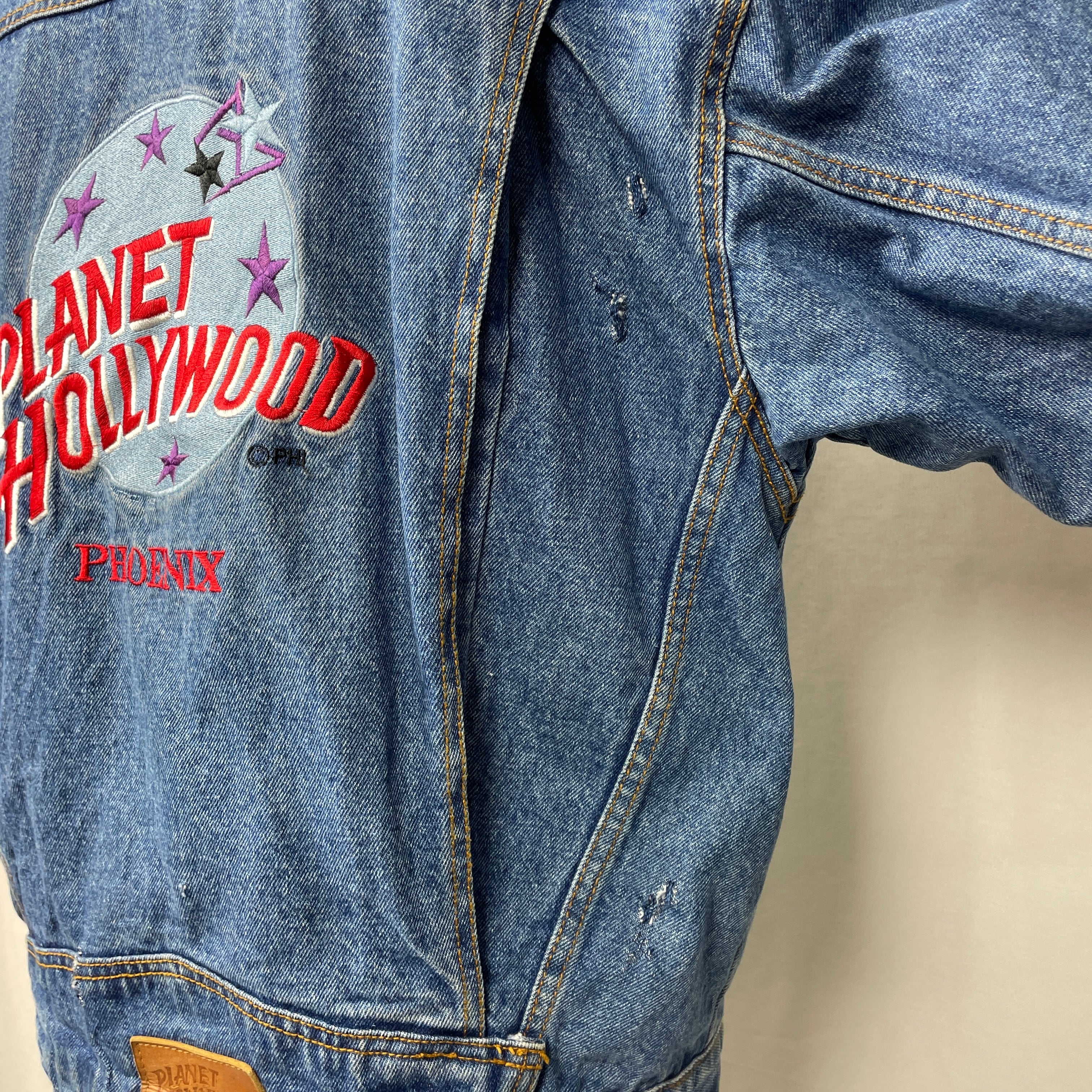 PLANET HOLLYWOOD PHOENIX プラネットハリウッド ロゴ刺繍 デニム