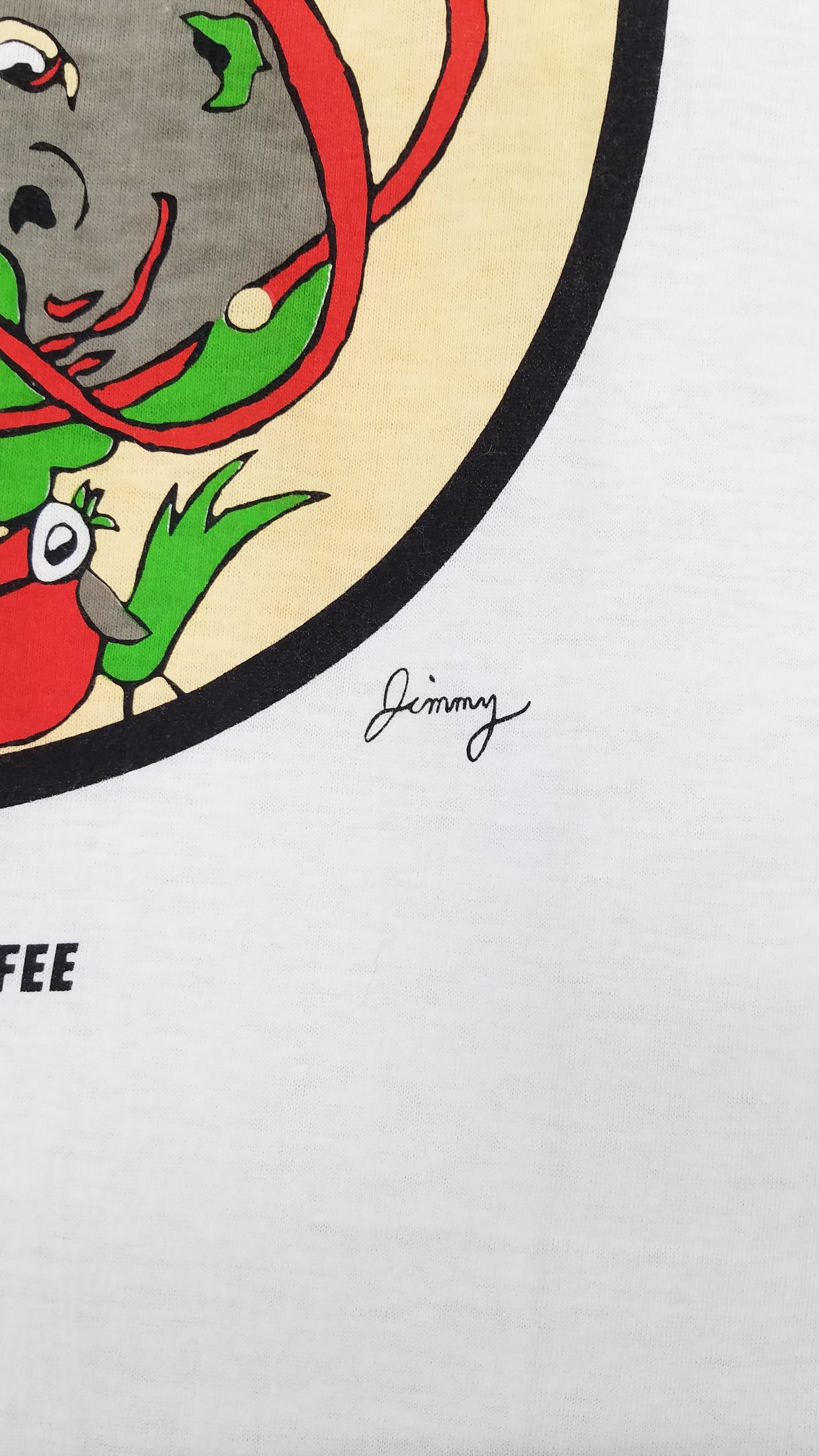 90's ジミー大西 デザイン NESCAFE Tシャツ | 古着屋LIBERTY