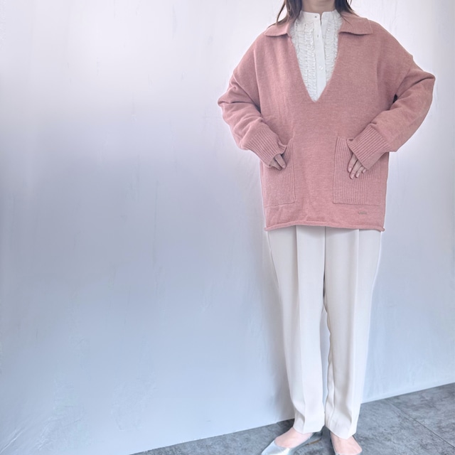 ソフトタッチスキッパーニット