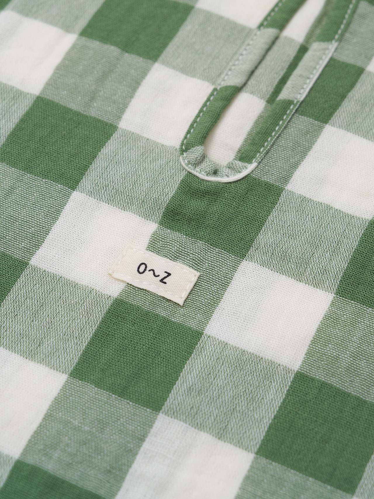 【即納】ORGANIC ZOO / Dill Gingham Boxy T-Shirt