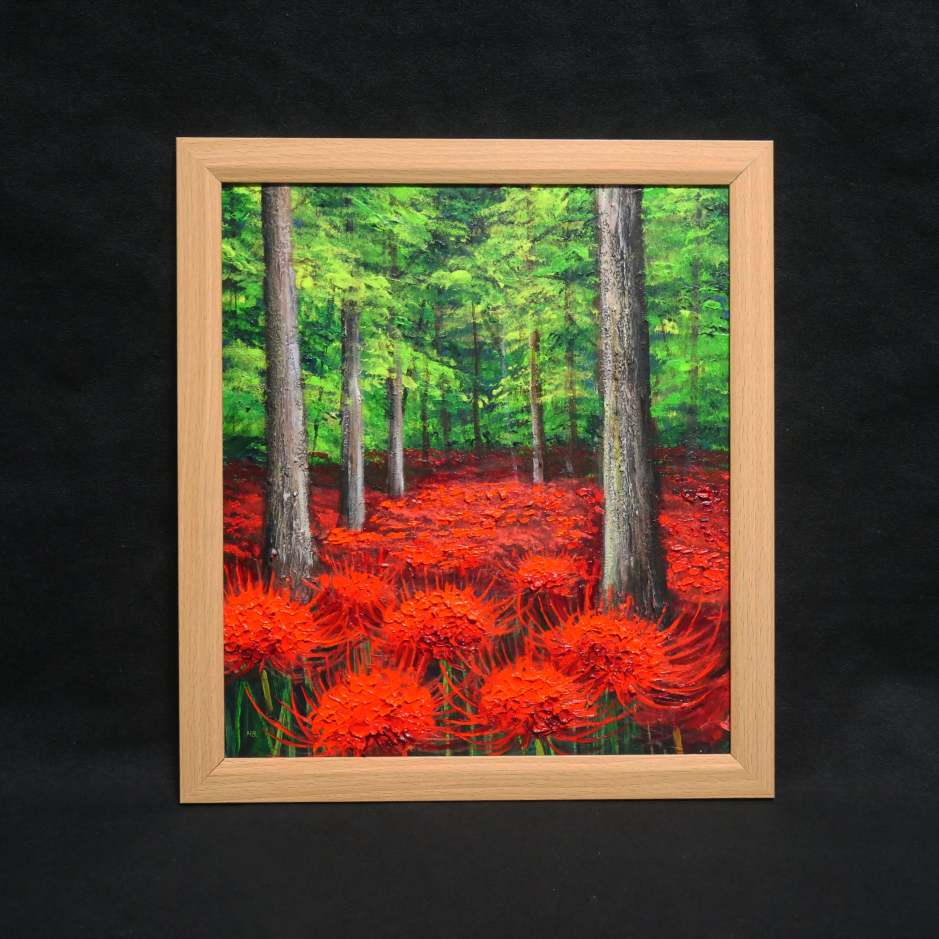 油絵 油彩 油彩画 絵画 絵【花火】 | Pay ID