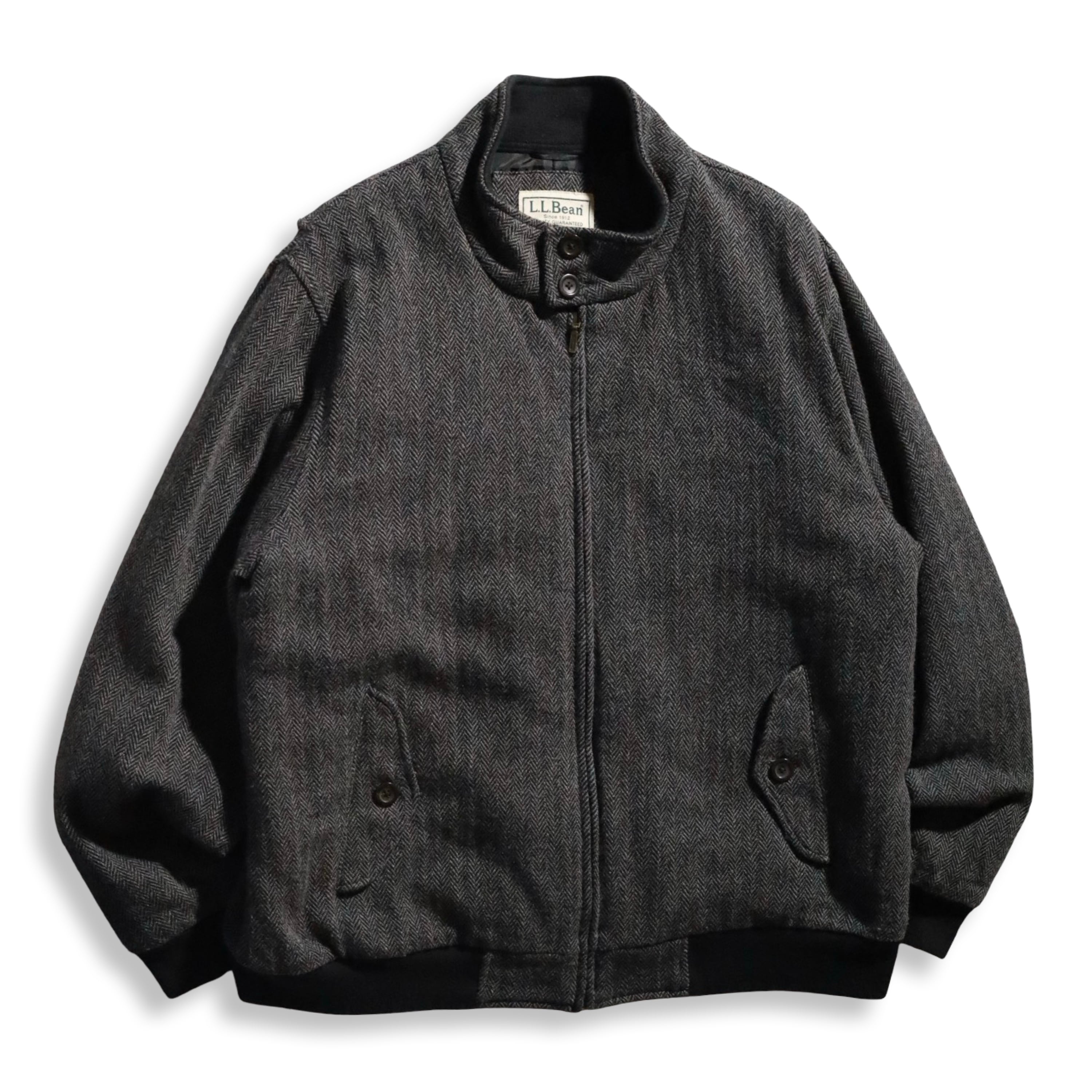 L.L.Bean Tweed Wool Harrington Jacket