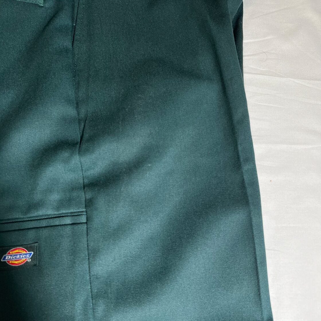 00s “ Dickies “ Double Knee Work Pants made in Mexico Deep Green 