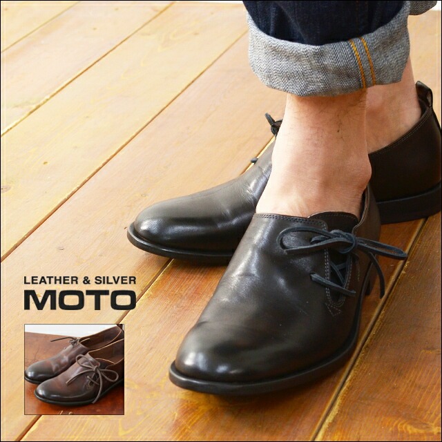 ■moto leather＆silver[モトレザー] SIDE LACE BOOTS [1644] サイドレースブーツ　MEN'S