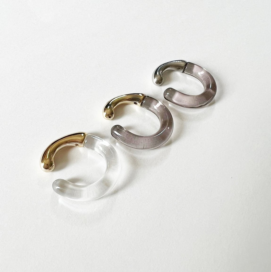 クリアメタルリング / イヤーカフ | Danae∴