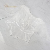 【社交ダンス衣装】トップス レッスンウェア 練習着 SEKINE セキネ 白 ホワイト 無地 シンプル フリル 肩パッド かわいい 清楚