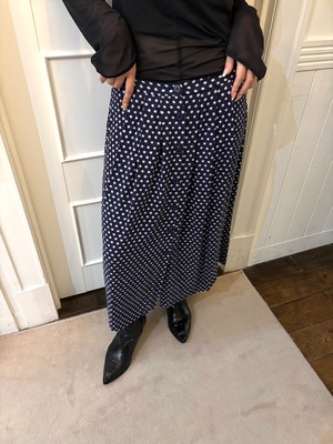 agnes b. / Star Print Button-Front Skirt (O)
