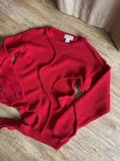 red color curve cotton remake knit-4451-12