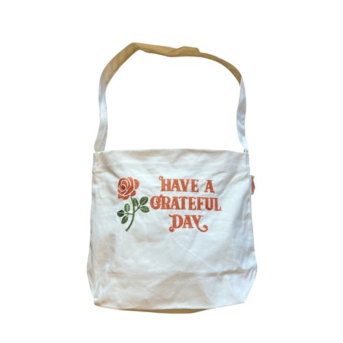 HAVE A GRATEFUL DAY #Shoulder Tote Bag Natural