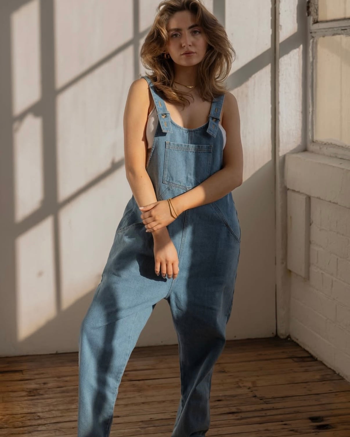 The Simple Folk】The Oversized Denim Dungaree - Women's | RIRIBELL