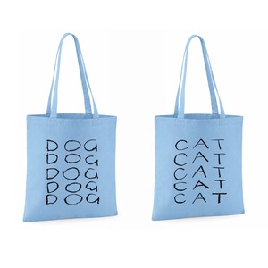 SAX : CRAYON DOGCAT TOTE BAG