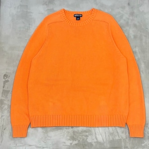 90s LANDS’ END Orange Cotton Knit
