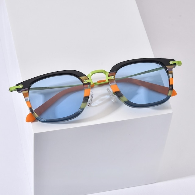 Titanium Acetate Colorful Sunglasses -wellington- / チタン アセテート カラフル サングラス -ウェリントン-