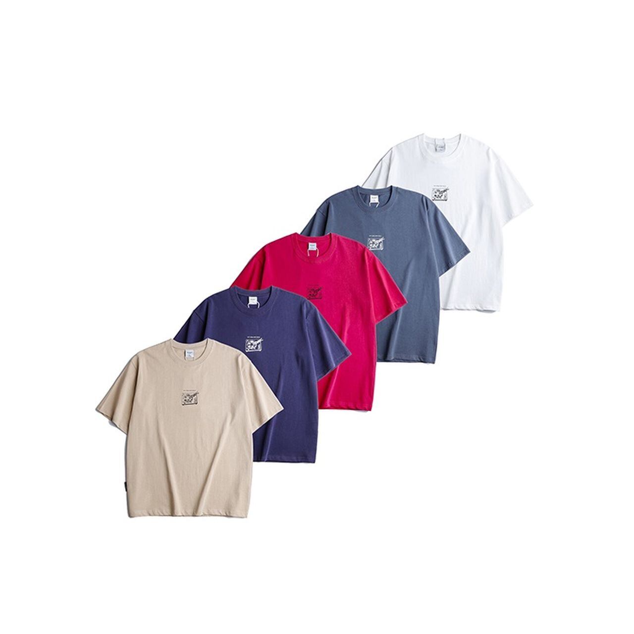 Box Silhouette Oversized T-Shirt ‐5col‐ A0428