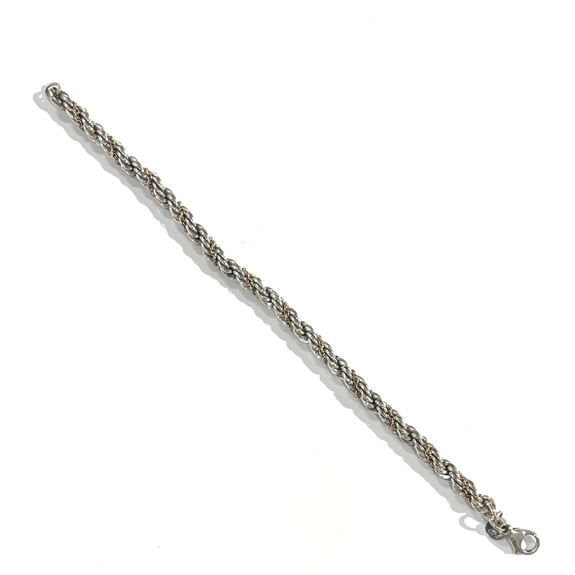 TIFFANY & CO.】2968silver925×14k ツイストスクリューチェーン