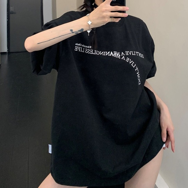 Round Neck Printed  T-shirt 124385