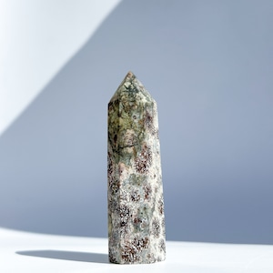グリーンフラワージャスパー タワー52◇ Green Flower Jasper ◇天然石・鉱物・パワーストーン