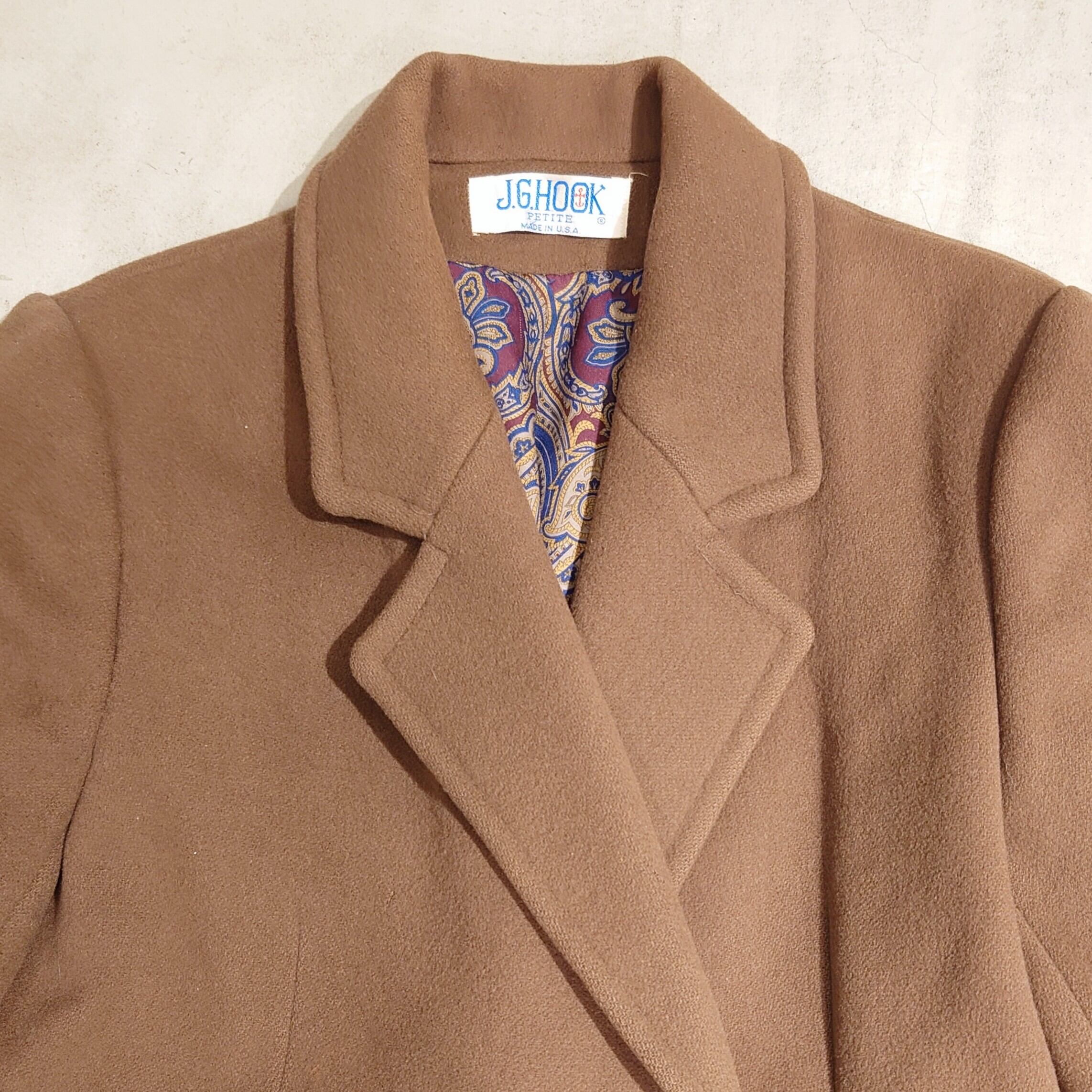 J.G.HOOK- USA MADE WOOL CHESTER COAT DOUBLE | eeff.