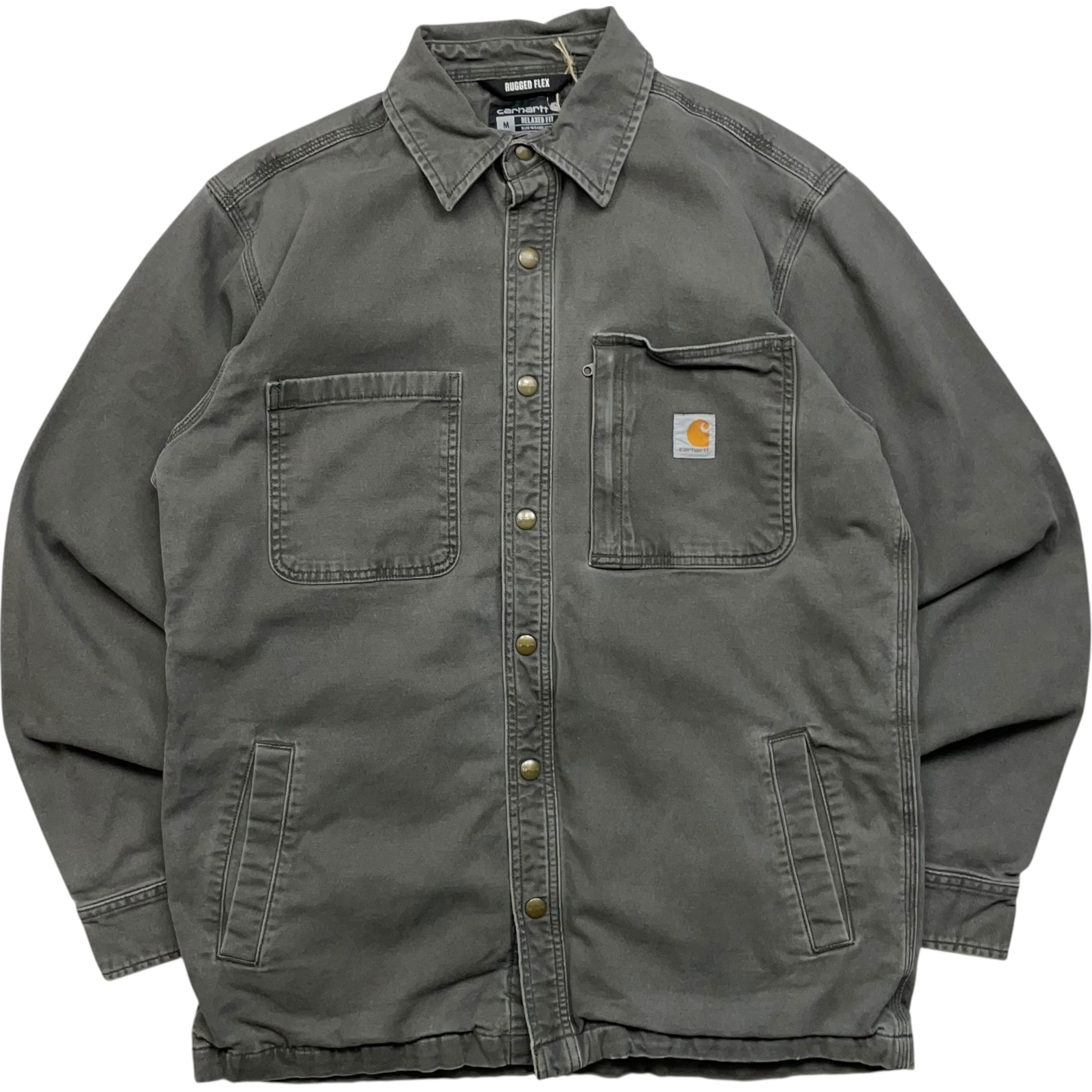《M》 Carhartt カーハート シャツジャケット ダックジャケット グレー no.8991