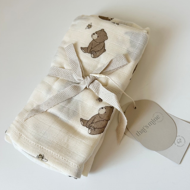 that's mine/Jana Muslin swaddle Bees and Bears