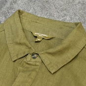 linen pullover shirt khaki