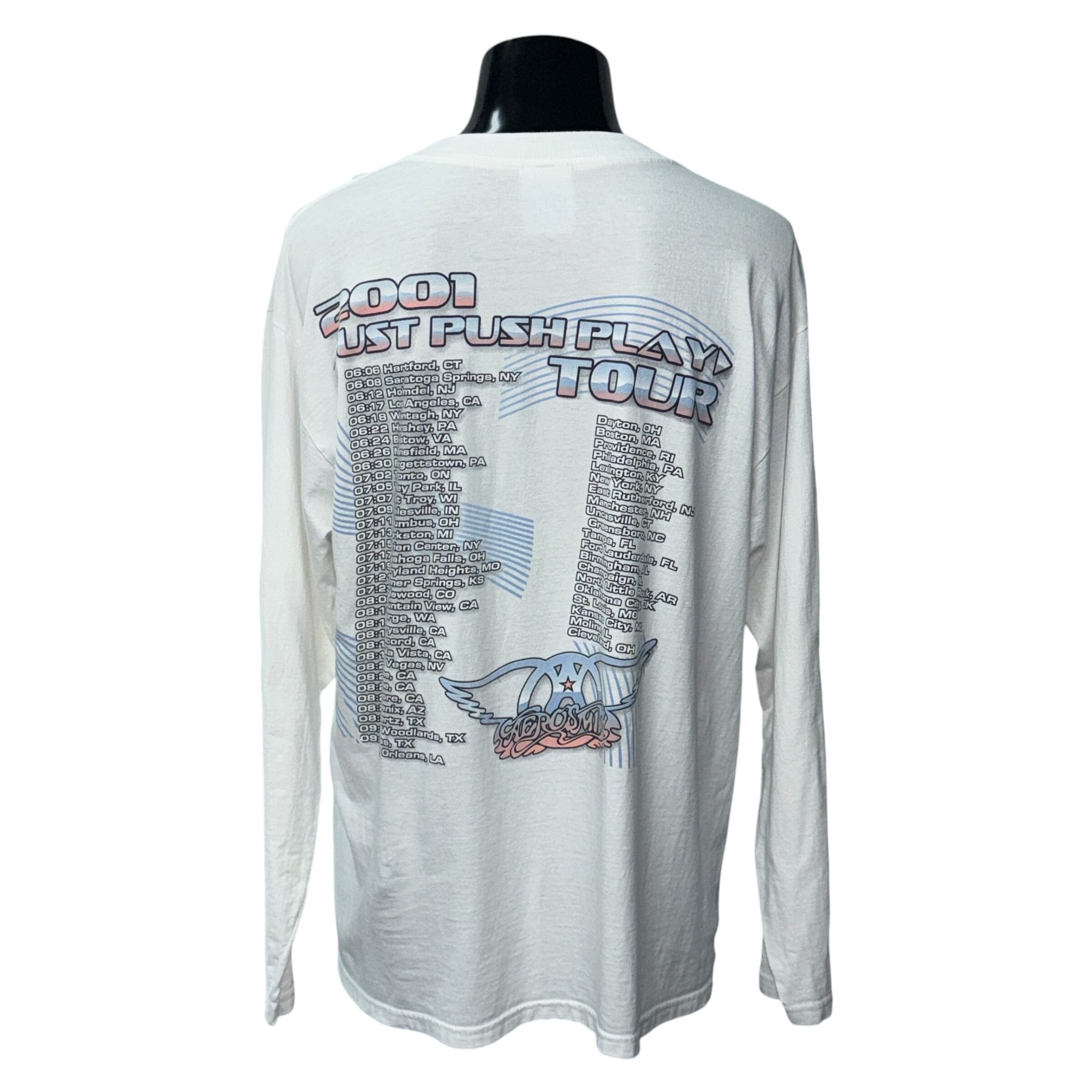 AEROSMITH】エアロスミス 00s JUST PUSH PLAY TOUR 2001 空山基 ロンT