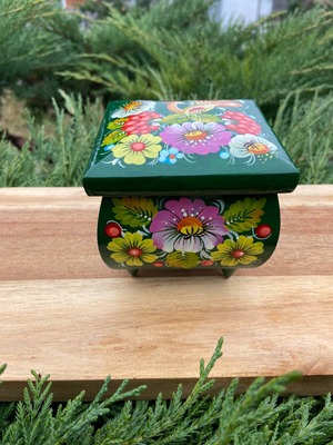 ペトリキフカ・ジュエリーボックス 9cm（ホメンコ）