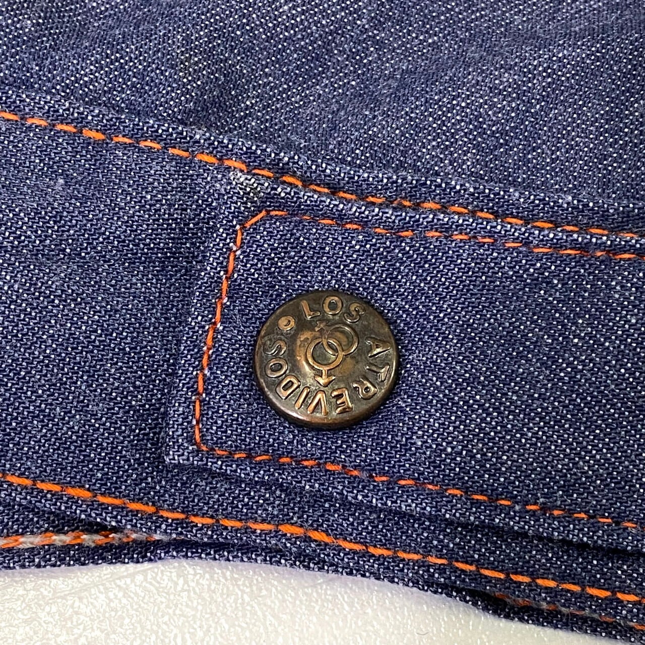 国産レトロ 70s VICERER 刺繍ウエスタンデニムシャツジャケット S～M