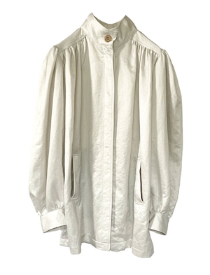 OKIRAKU<satin gathered jacket>
