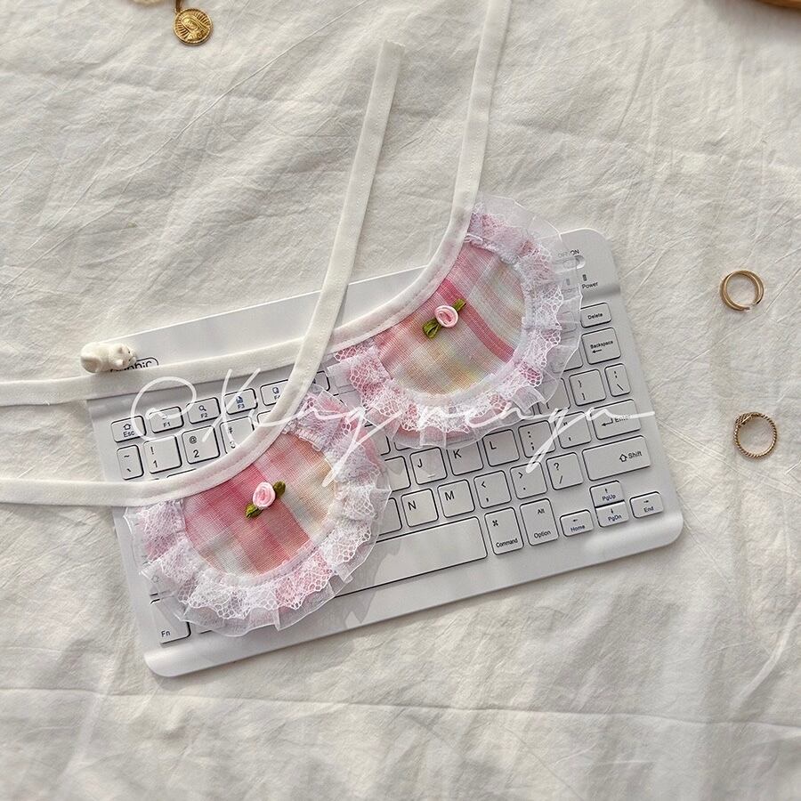Roseチェックエプロン 猫 スタイ | nyanpets 猫グッズ専門店