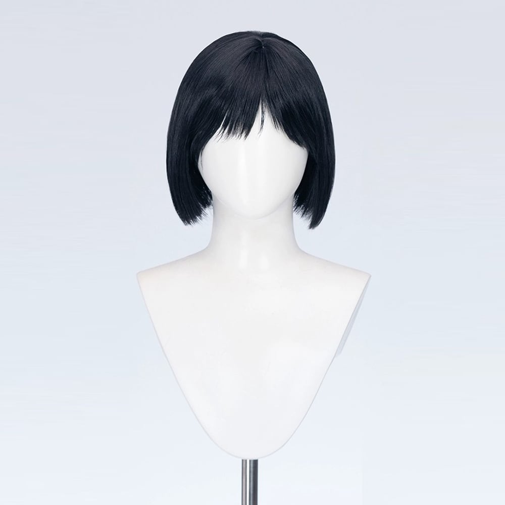 コスプレ耐熱ウィッグ ブラック ボブ ショートカット キャラクター