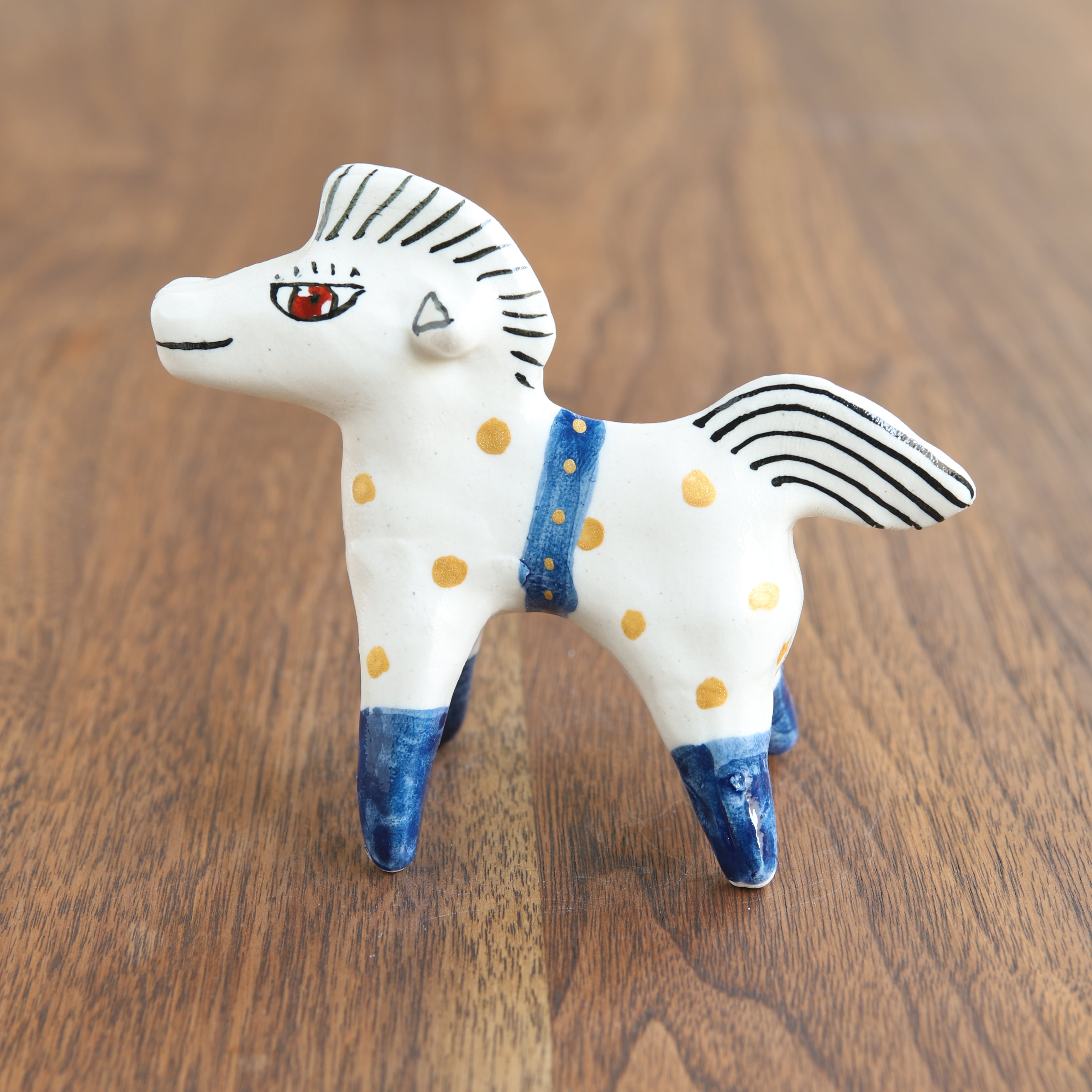 山口祥治 干支フィギュア 午(ウマ)「ウマジャロウ UJ-26」 工房:喜鶴製陶(有田焼)