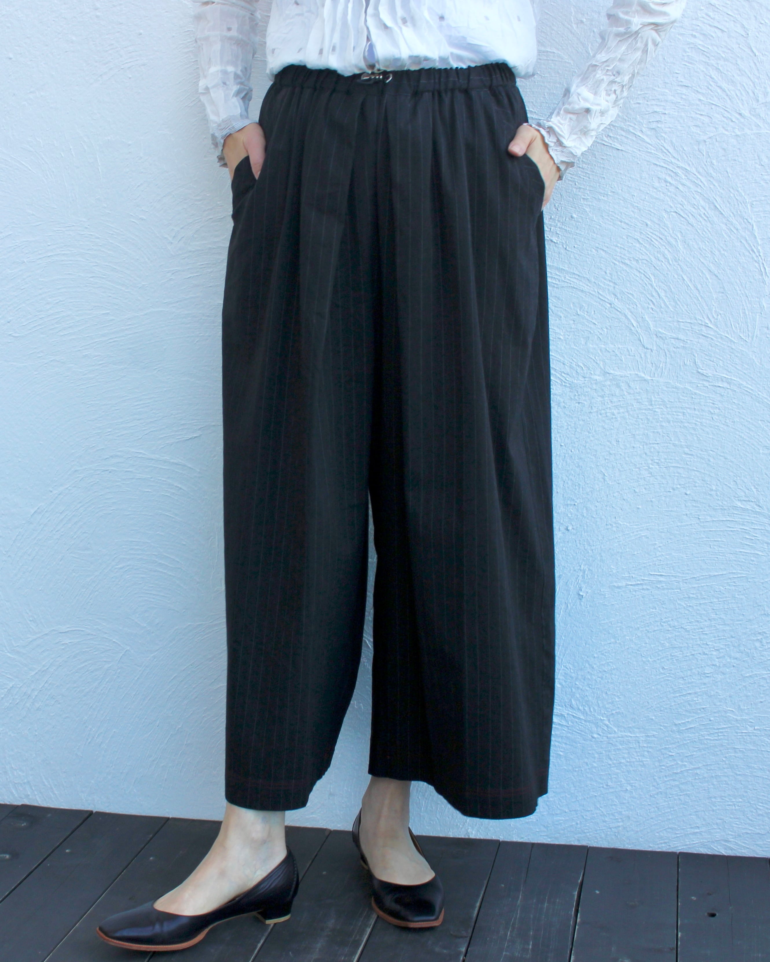 KEIHayamaPLUS/stripe wide pants