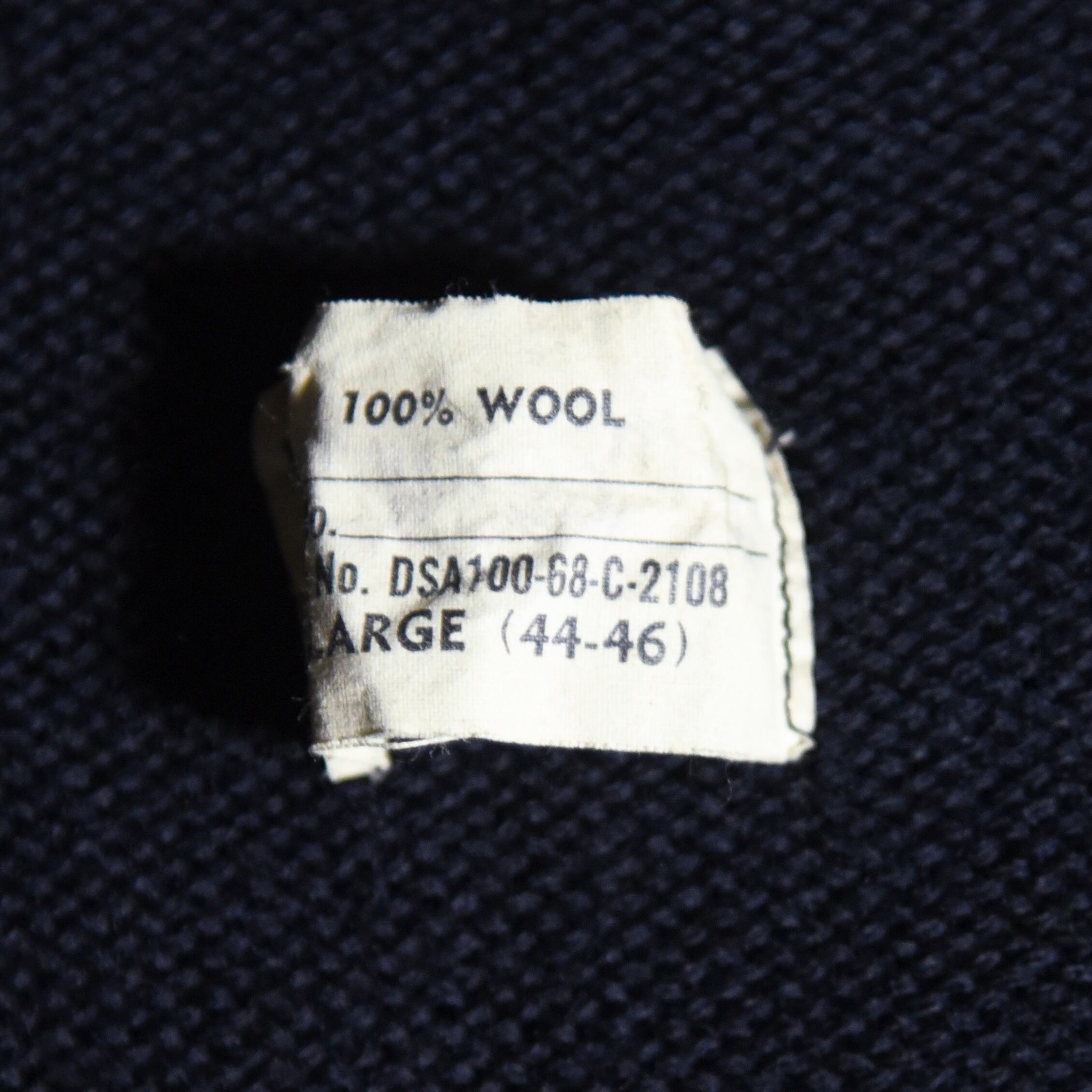 60s US Navy Wool Hi-neck Sweater アメリカ軍 ウール ハイネック