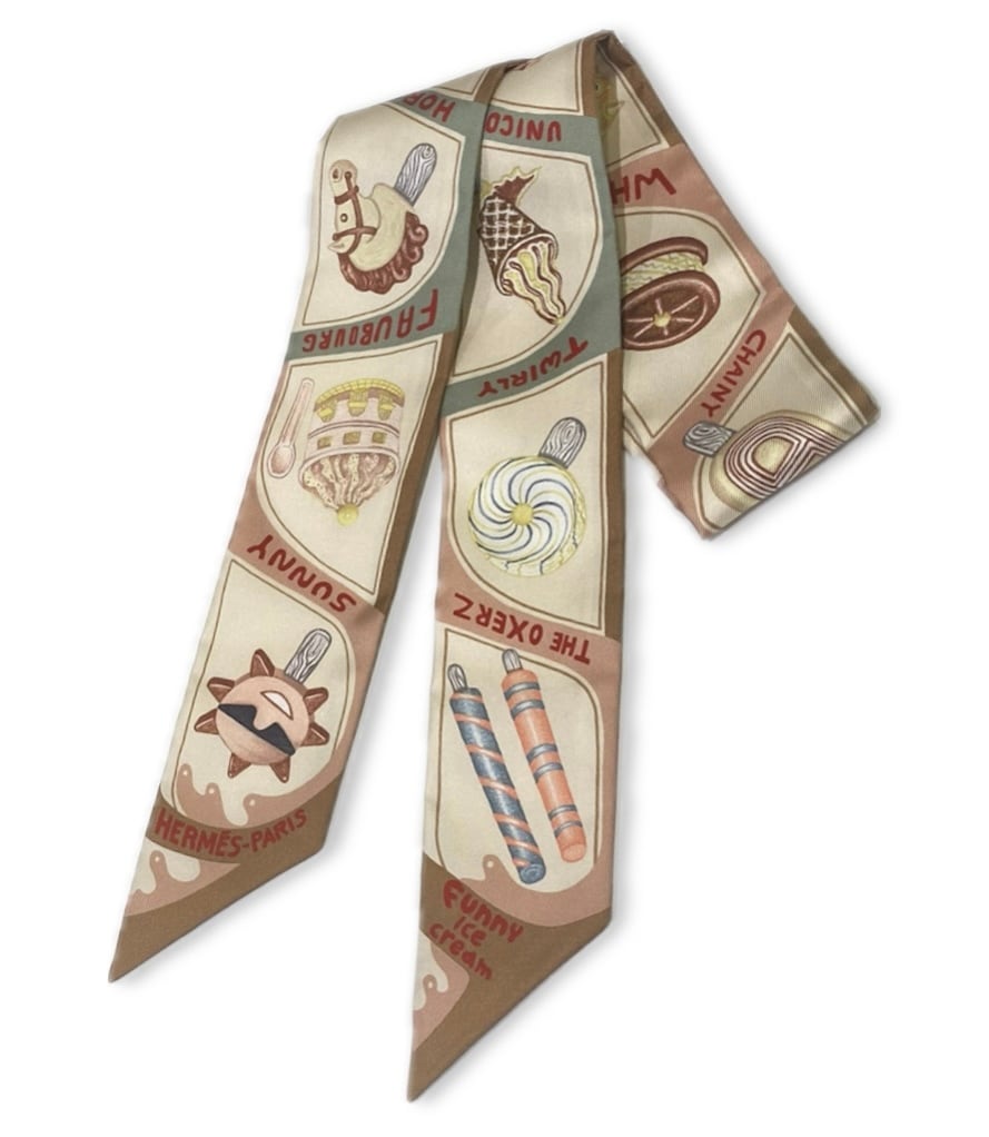 Hermès エルメス ツイリー《ファニー・アイスクリーム》Beige | TTJ