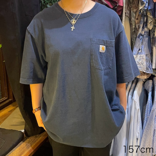 【ショート丈リメイク】Carhartt  半袖Tシャツ　 XL   ブランドタグ