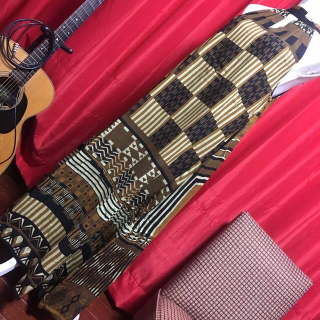 マライカ レーヨンアフリカンプリントノースリーブワンピース タイプB