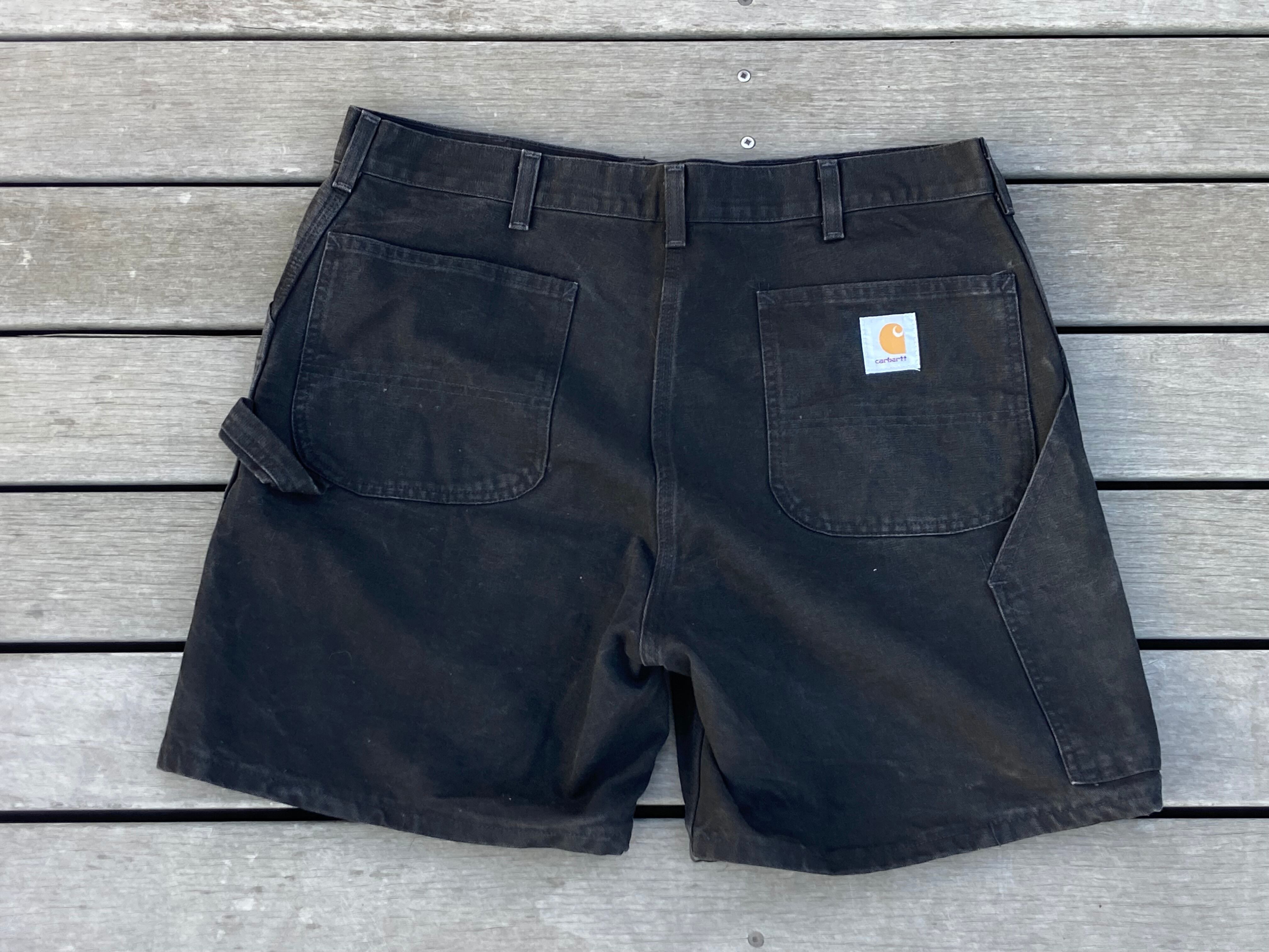 CARHARTT 90s USA MADE ORIGINAL DUCK SHORTS BLACK
