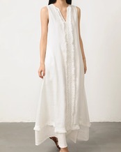 Fringe design long Dress	N1131