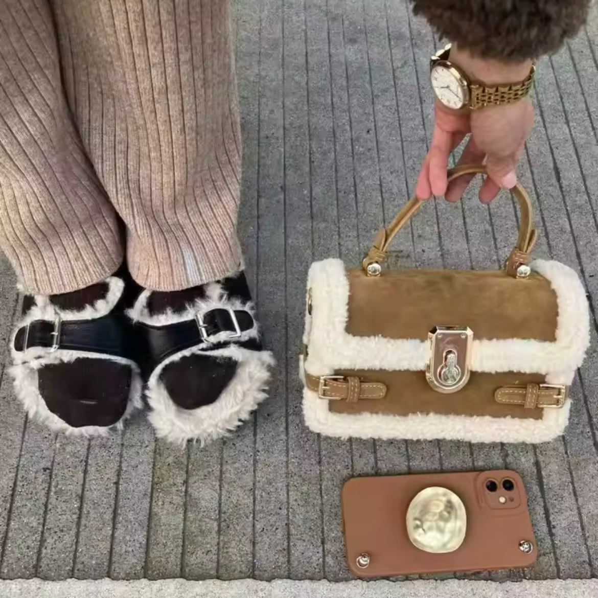 mouton square mini bag