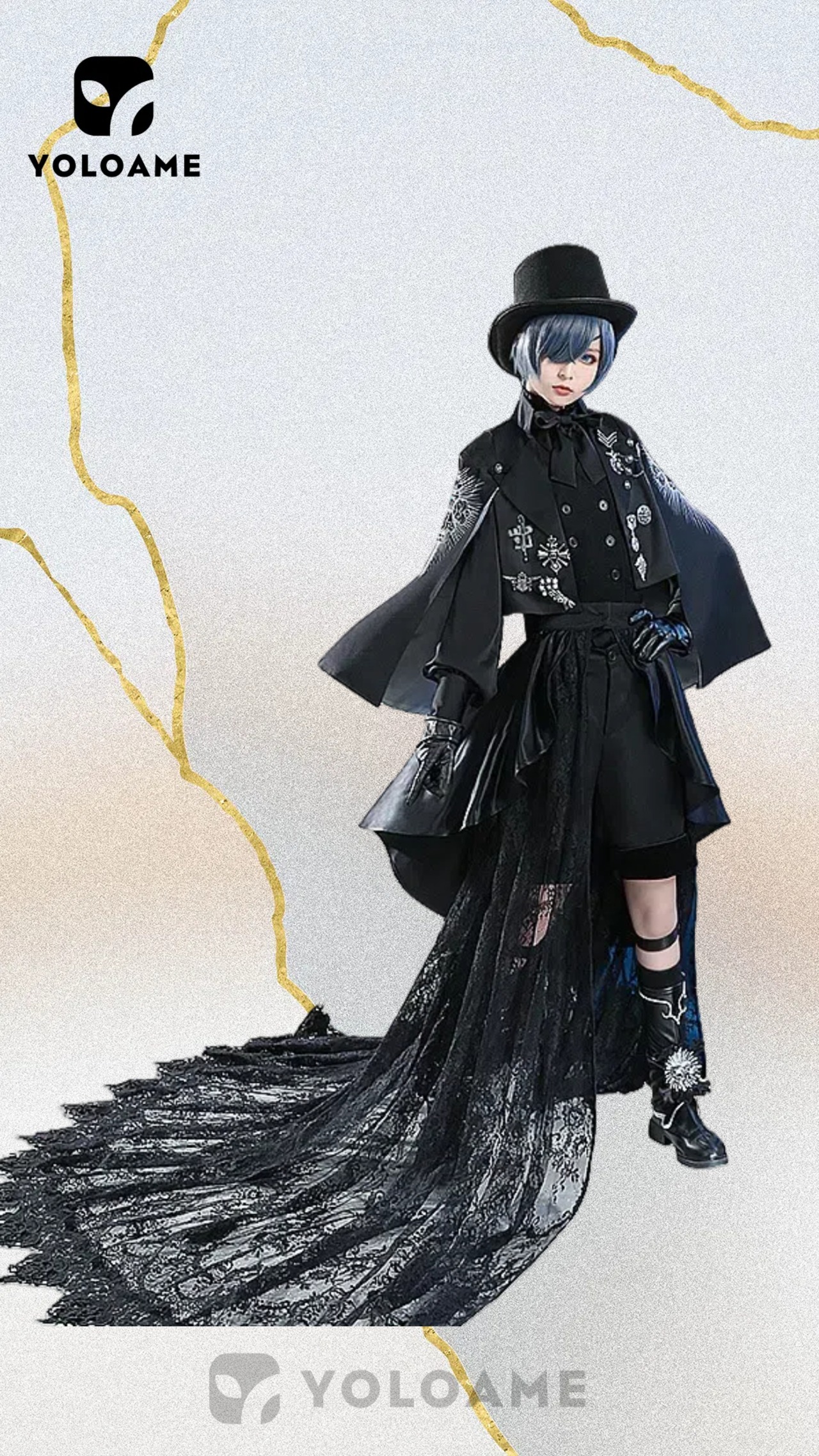 三分妄想 黒執事  シエル・ファントムハイヴ コスプレ 15周年礼服 中世貴族風 衣装