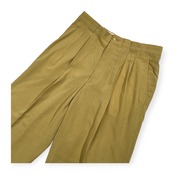 GREEN CLUBS グリーンクラブ ツータック スラックスパンツ ボトムス サイズ 82 /メンズ/ベージュ系/ライカ/日本製