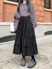 ハイウエストAラインスカート　K2207