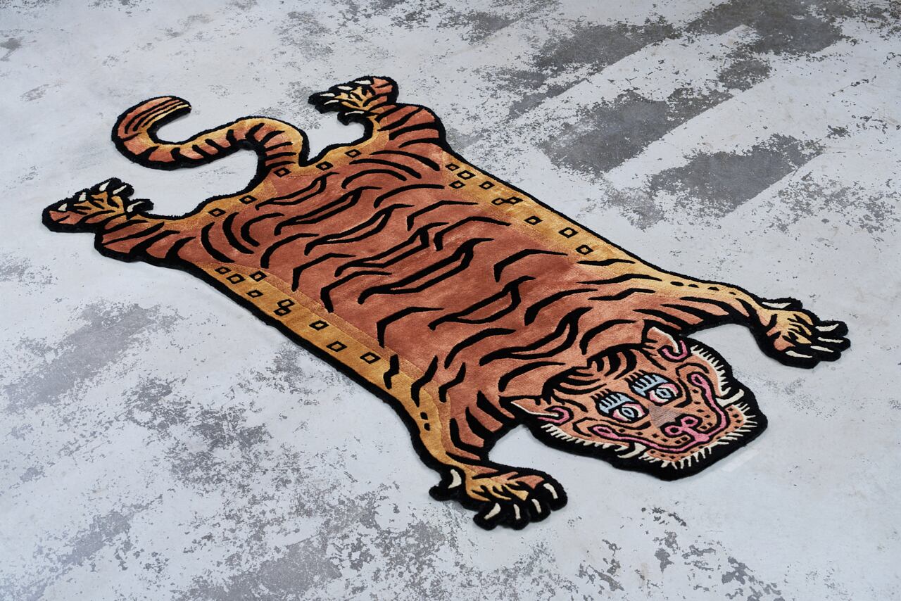 Tibetan Tiger Rug 《Mサイズ•シルク・オリジナル3・クラシックカラー