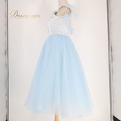 バレエ 衣装 Chacott チャコット ロマンティックチュチュ チュチュ ワンピース ブルー系 シルバー系 水色 シルバー レース ダンス 発表会 コンクール 踊り 舞台 かわいい 舞台衣装 発表会衣装 コンクール衣装 ステージ レディース