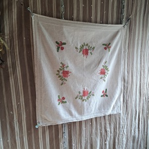 ヨーロッパ 刺繡クロス used [507058]