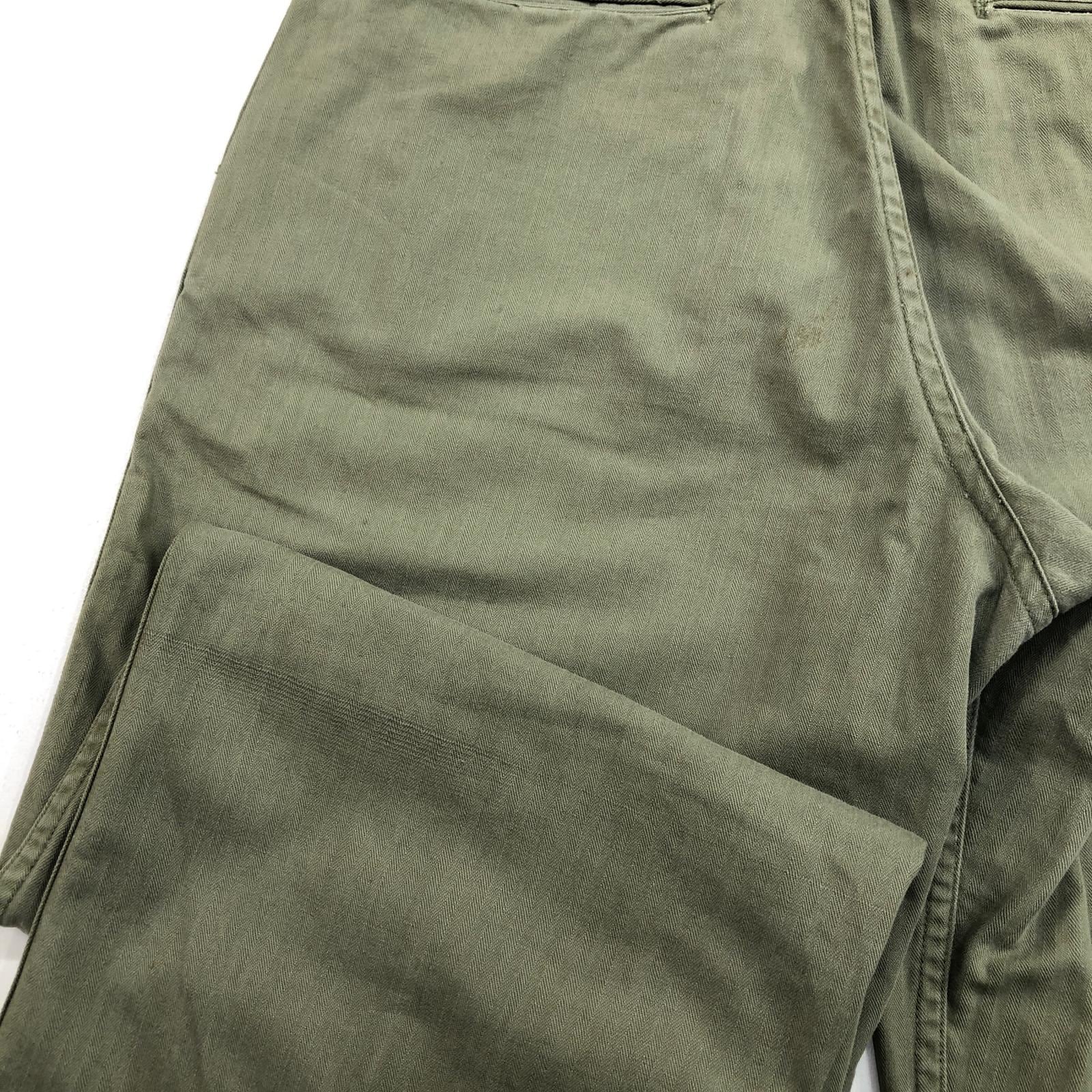 U.S ARMY 40年代 M-41 M-42 HBT ヘリンボーンツイル パンツ 月桂樹