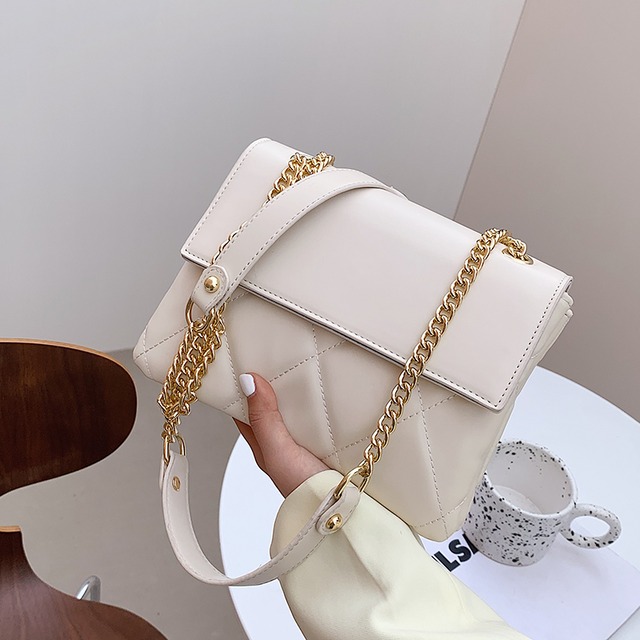 サマーチェーン シングル 夏物 スクウェア メッセンジャーバッグ 手作りハンドバック23783729412