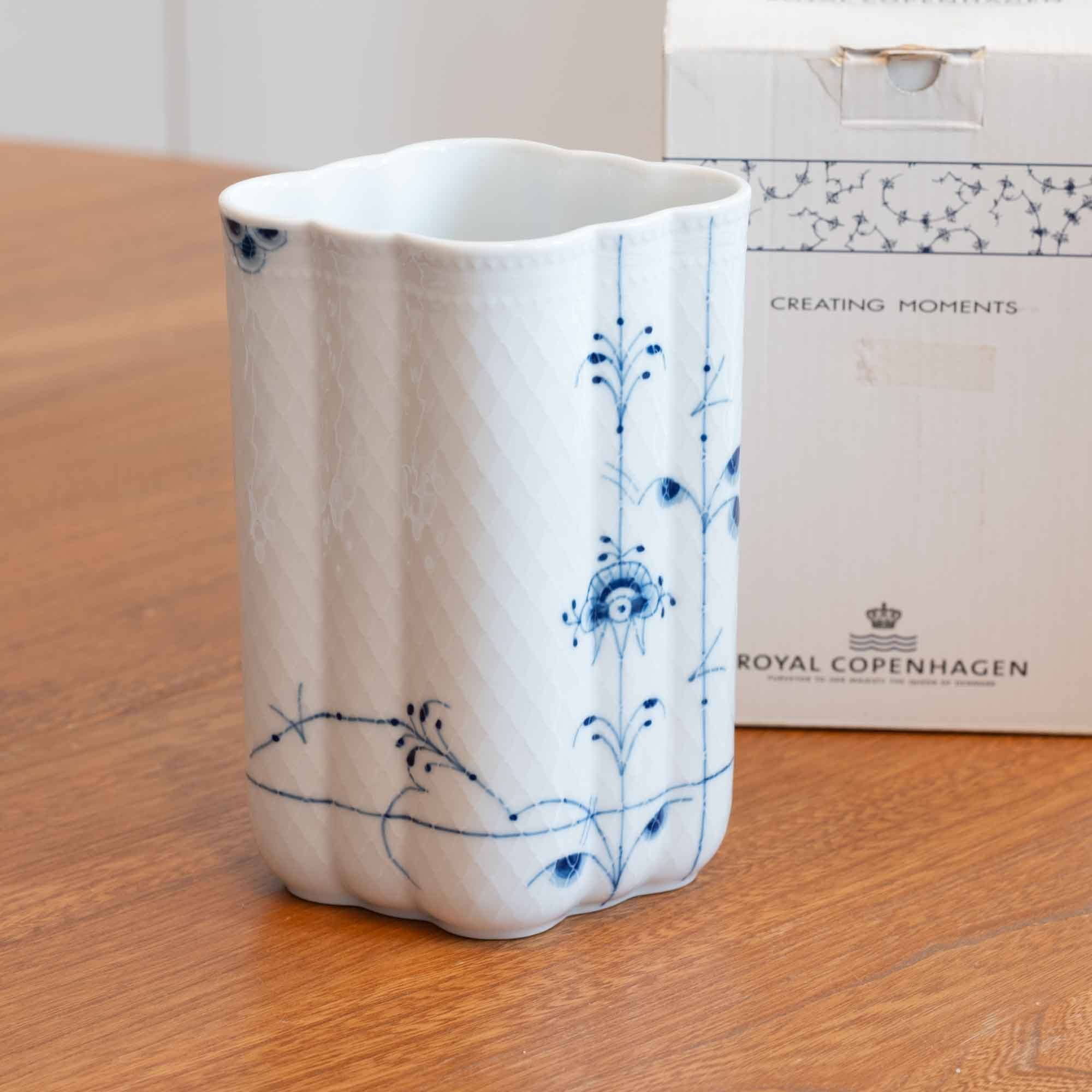 ロイヤル コペンハーゲン　ブルーパルメッテ ベース（フラワーベース）